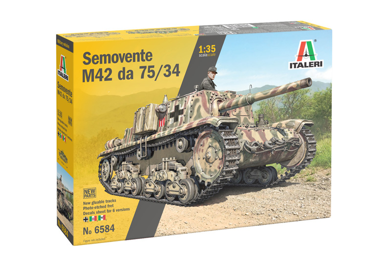 

Сборная модель Italeri 1/35 САУ Semovente M42 da 75/34 6584