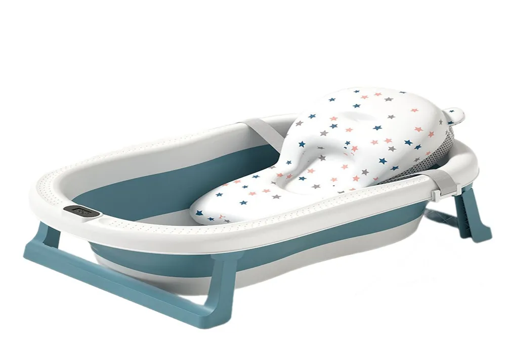 Ванночка детская складная luxmom HBT-003 синий коляска детская трансформер 3 в 1 luxmom v9 автокресло для новорожденных серая 2023