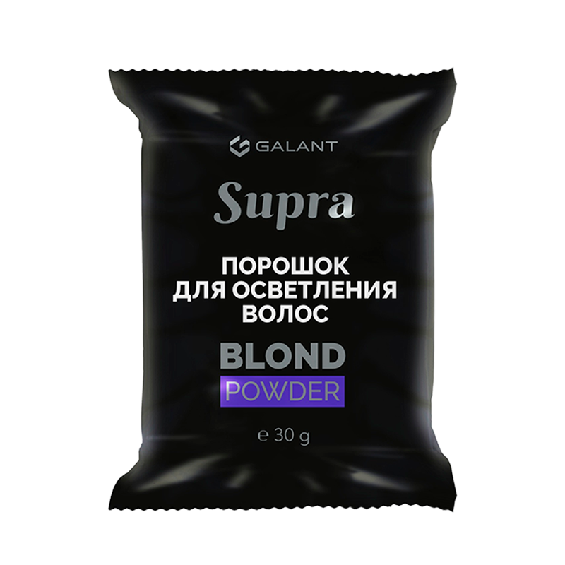Порошок для осветления волос Галант Косметик Supra 30 г порошок для осветления be blond белый осветляет на 7 уровней