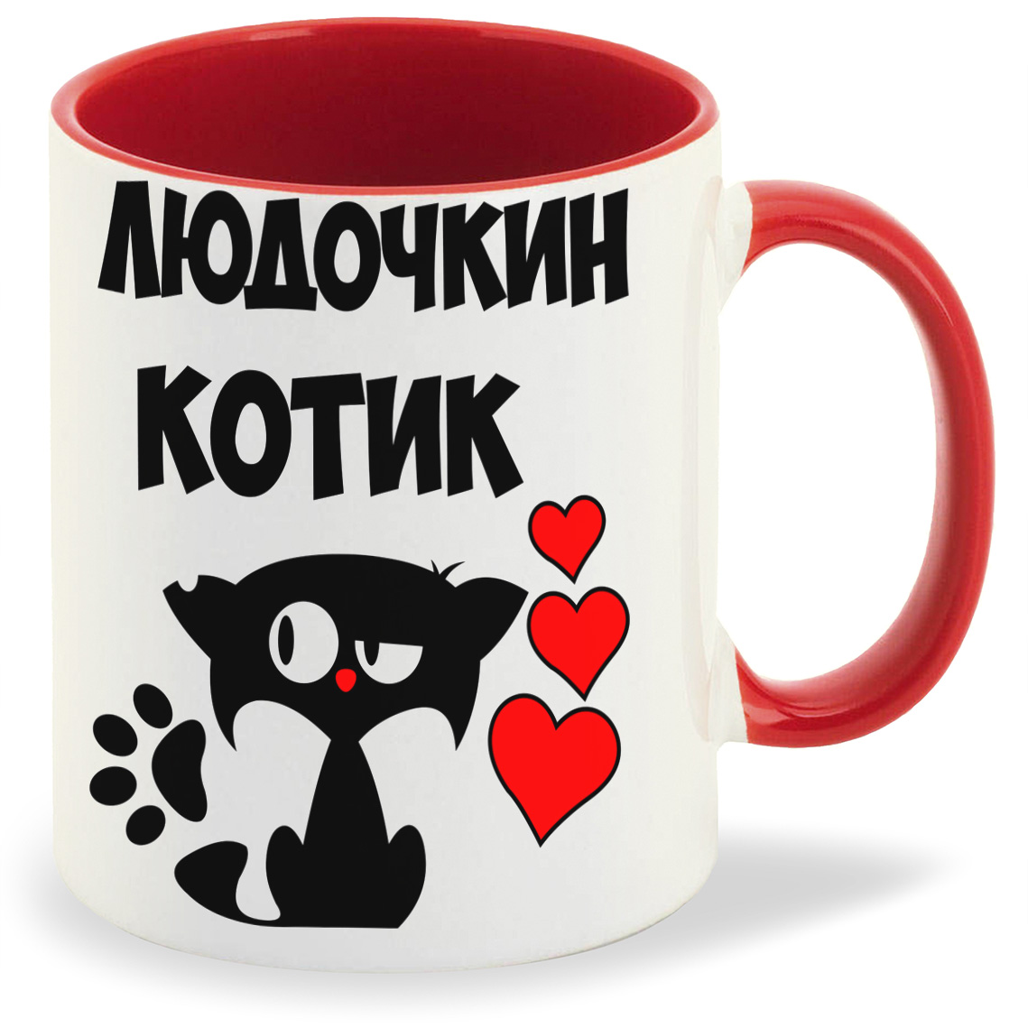 

Кружка CoolPodarok Людочкин котик, Людочкин котик