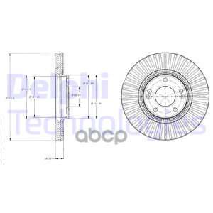 

Тормозной диск DELPHI BG4309