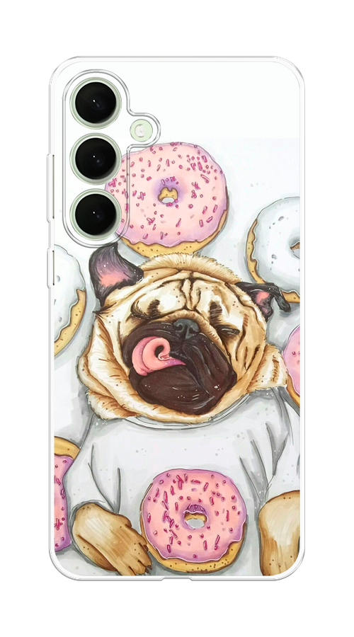 

Чехол на Samsung Galaxy S25 Plus Счастливый мопс, Розовый;бежевый;коричневый, 2110450-1