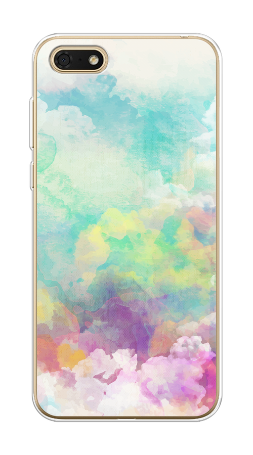 

Чехол на Huawei Y5 Prime 2018/Y5 2018 "Воздушное небо", Белый;голубой;розовый;желтый, 66350-1