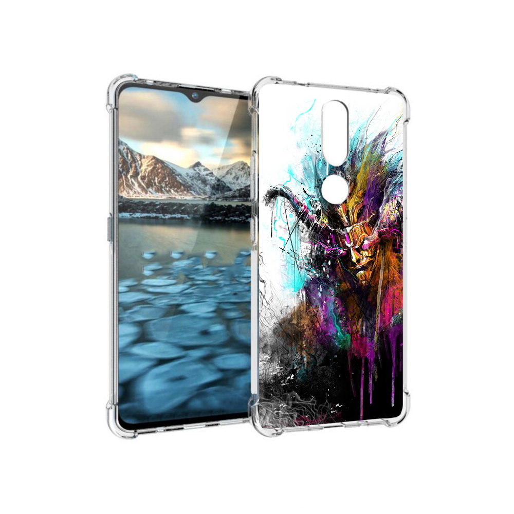 

Чехол MyPads Tocco для Nokia 2.4 яркий дьявол (PT227049.107.709), Прозрачный, Tocco