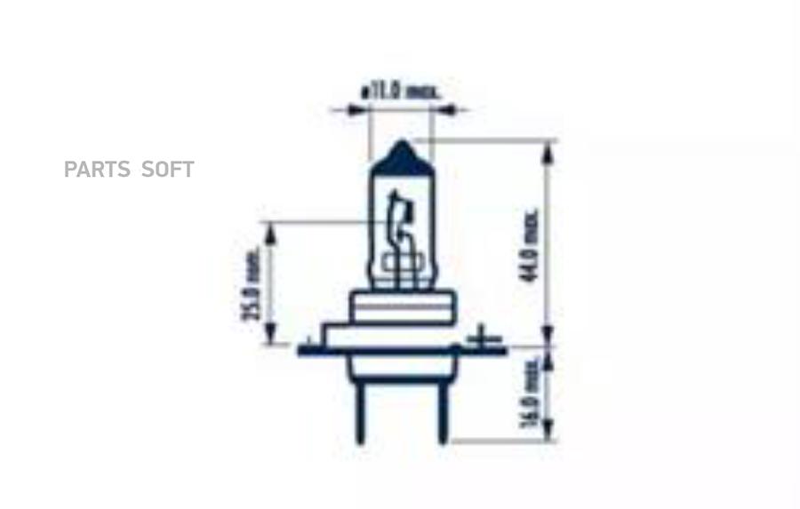 

Лампа H7 12V 55W RPH +110 PX26d картон 1 шт. NARVA 480623000