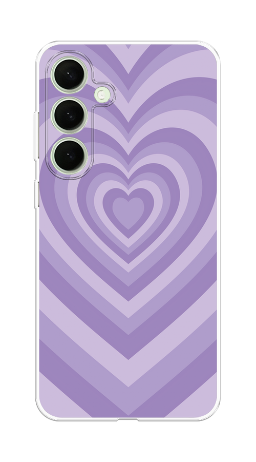 

Чехол на Samsung Galaxy S25 Plus Violet heart latte, Фиолетовый, 2110450-1