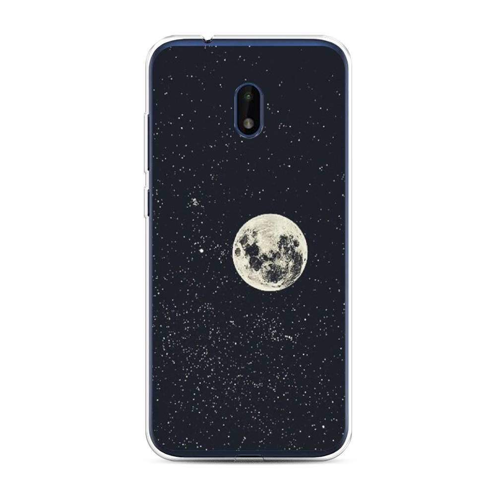 

Чехол на Nokia C1 Plus "Полнолуние", Красный, 124650-2