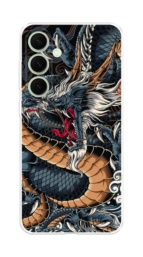 

Чехол на Samsung Galaxy S25 Plus Japanese Dragon, Коричневый;черный;синий, 2110450-1