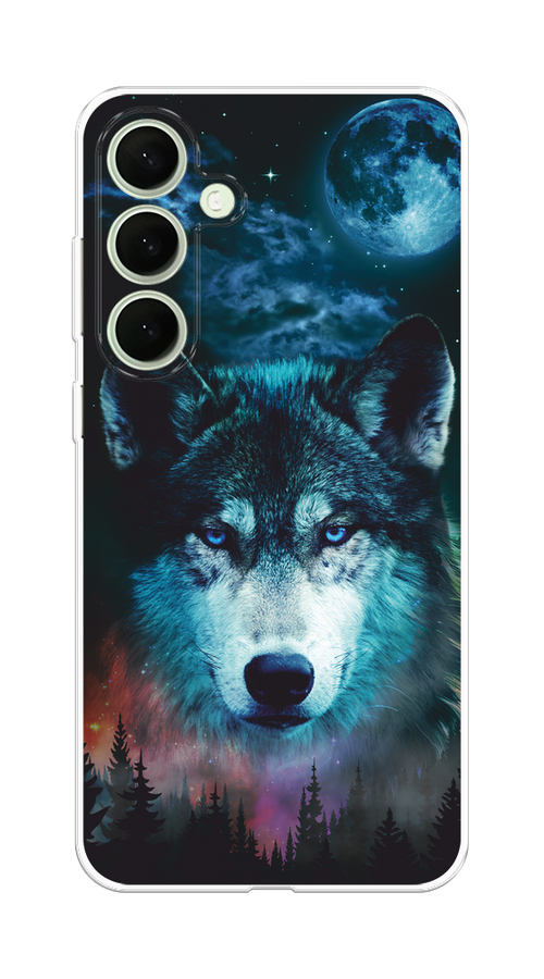 

Чехол на Samsung Galaxy S25 Plus Лунный волк, Бирюзовый;розовый;синий, 2110450-1