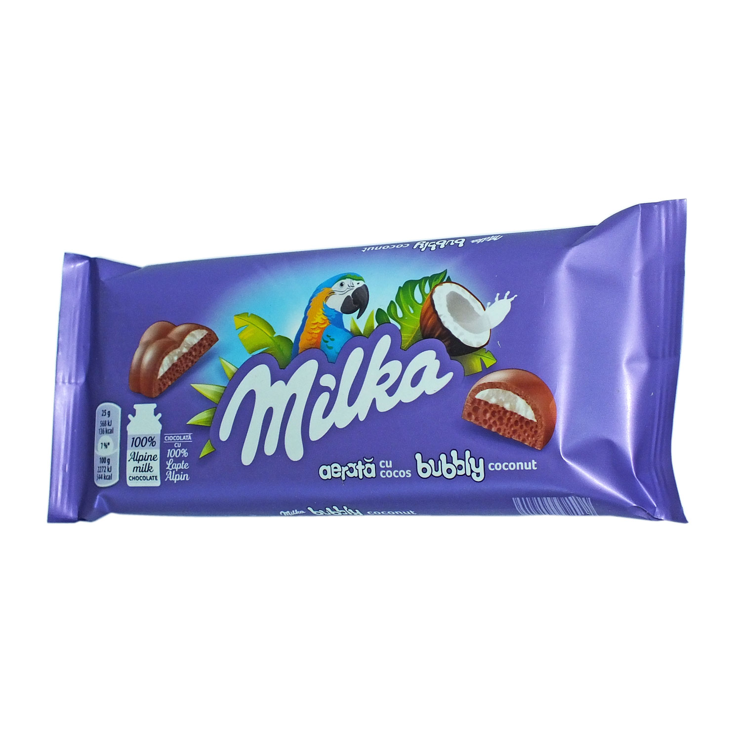 

Шоколад Milka Bubbly Coconut пористый с кокосом 100 г