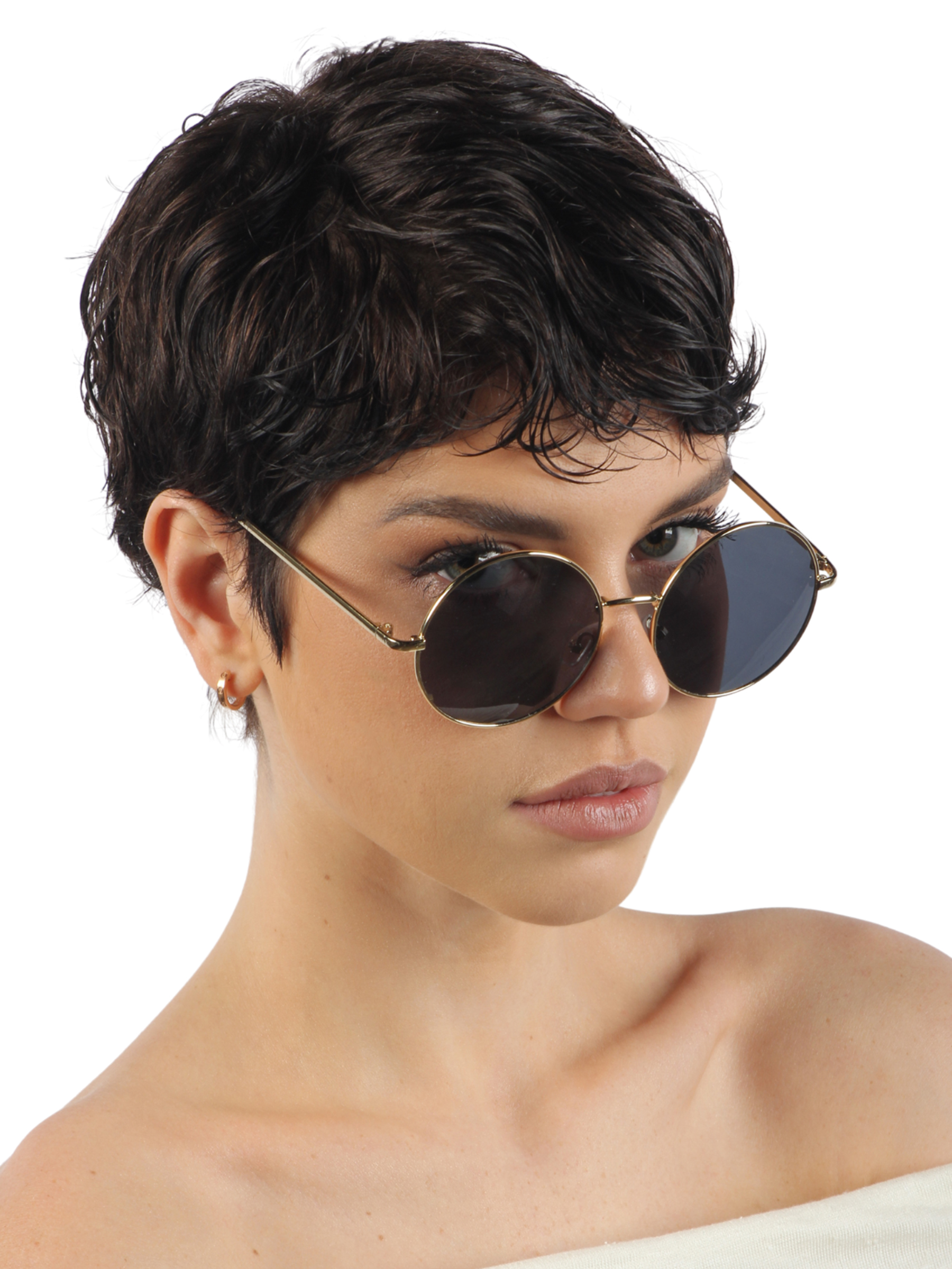 Солнцезащитные очки унисекс Pretty Mania ANG556-1, серые