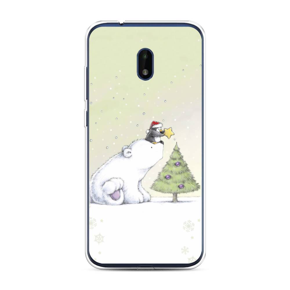 

Чехол на Nokia C1 Plus "Украшение елки", Белый;бежевый, 124650-5