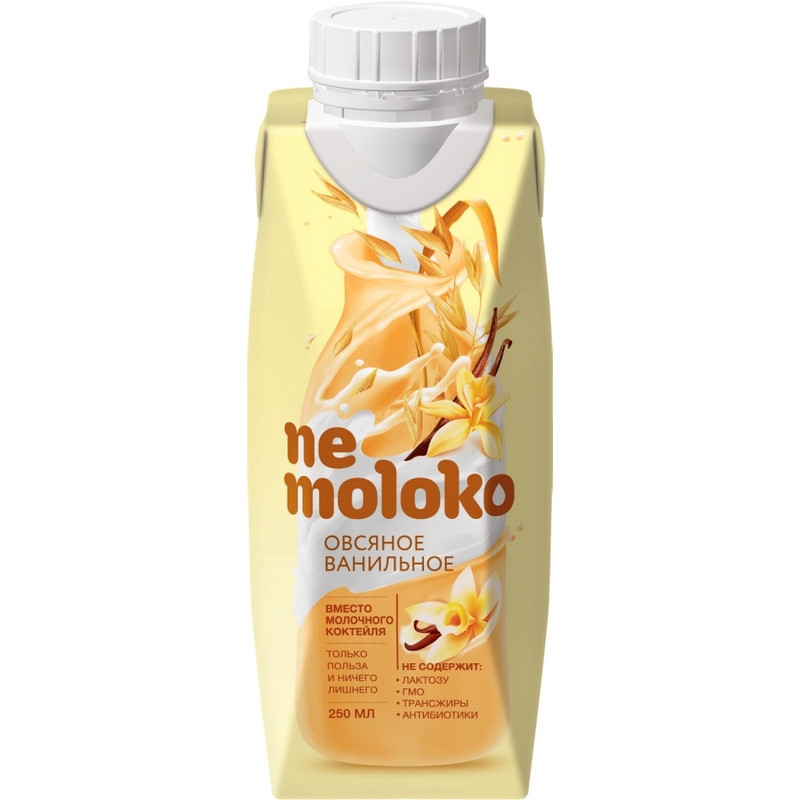 

Напиток Nemoloko овсяный ваниль обогащенный витаминами и минералами 0,25 л