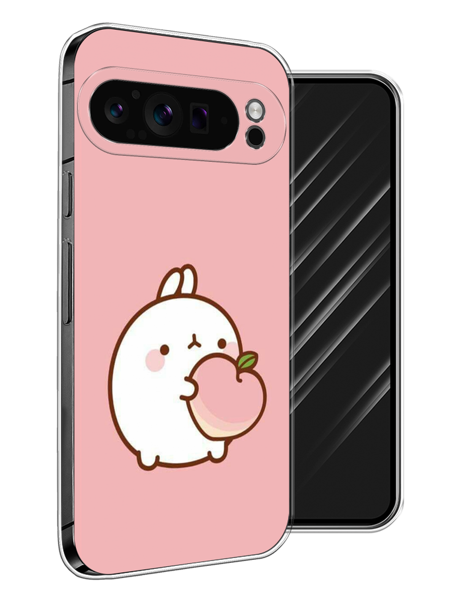 

Чехол Awog на Google Pixel 9 Pro "Кролик с персиком", Розовый;бежевый, 272050-1