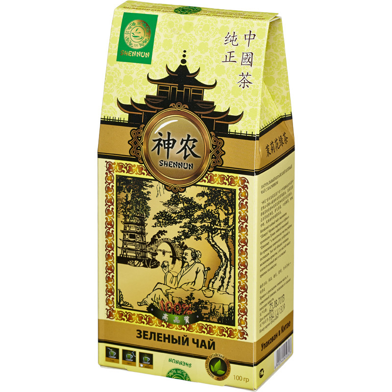 Чай Shennun Мо Ли Мао Фен зеленый листовой с жасмином 100 г