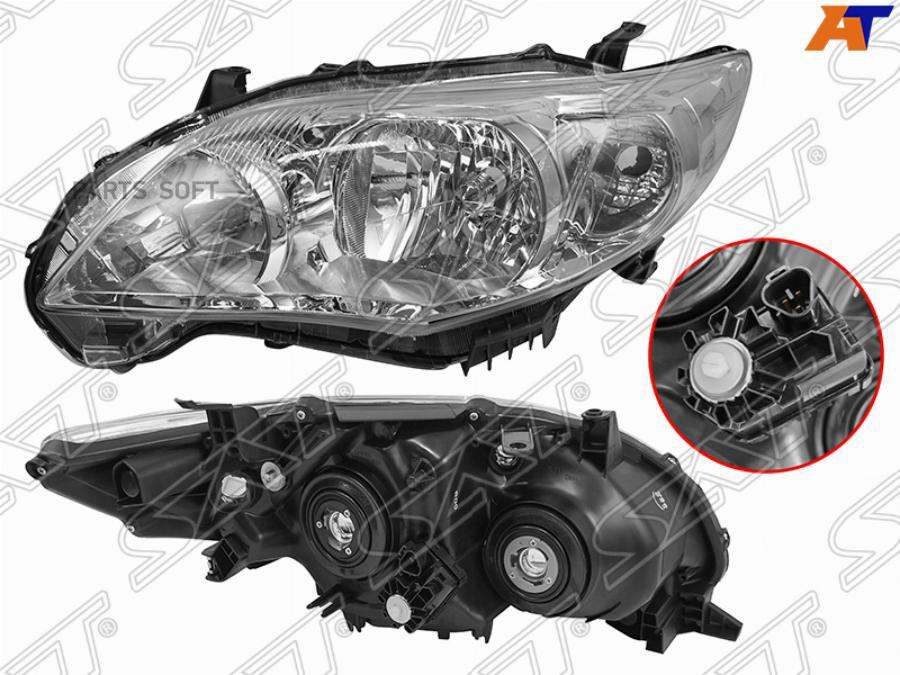 

Фара Toyota Corolla 10-13 Lh (левый) С Электрокорректором Галоген Sat арт. ST-112-1130L-L