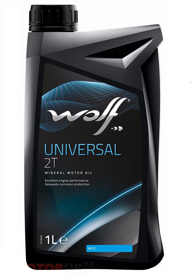 Моторное масло Wolf UNIVERSAL 2T Mineral Motor Oil 1л