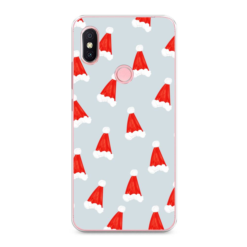 

Чехол на Xiaomi Redmi S2 (Redmi Y2) "Новогодние шапочки", Белый;красный;серый, 33650-5