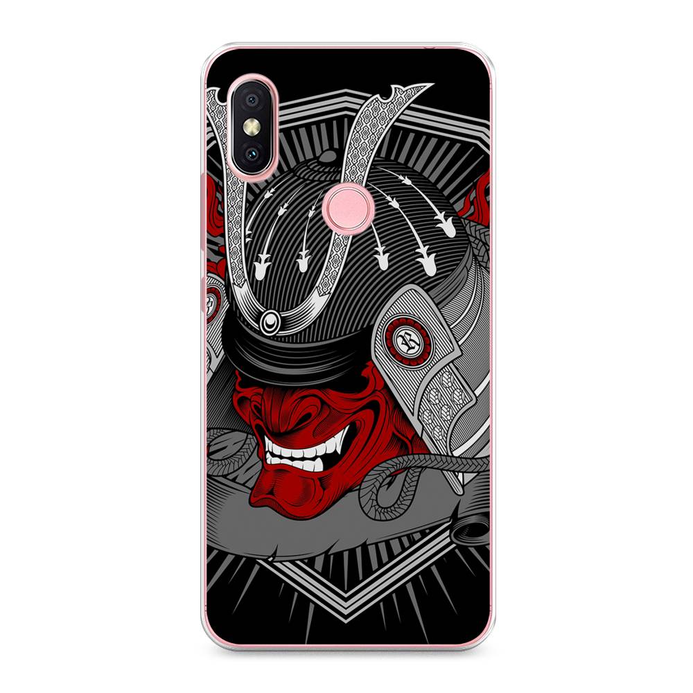 

Чехол на Xiaomi Redmi S2 (Redmi Y2) "Красная маска самурая", Белый;красный;черный, 33650-4
