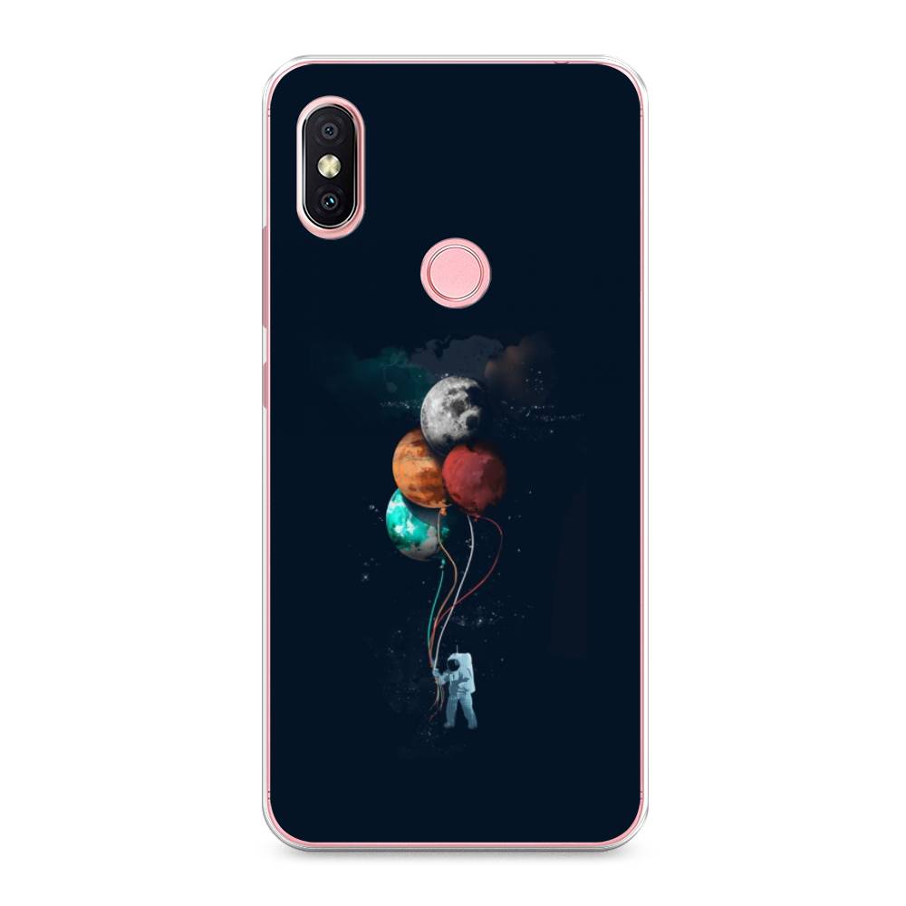 

Чехол на Xiaomi Redmi S2 (Redmi Y2) "Космонавт с шариками", Разноцветный, 33650-4