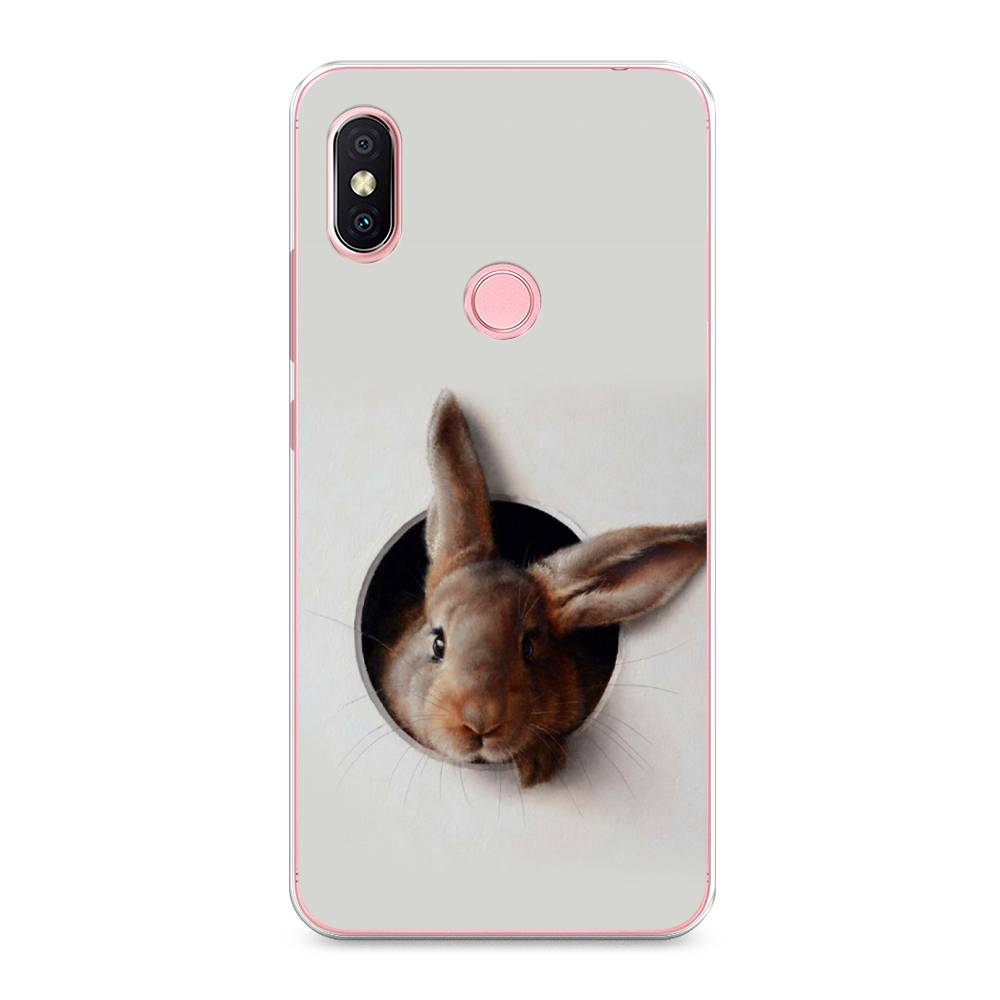 

Чехол на Xiaomi Redmi S2 (Redmi Y2) "Любопытный кролик", Серый;коричневый, 33650-1