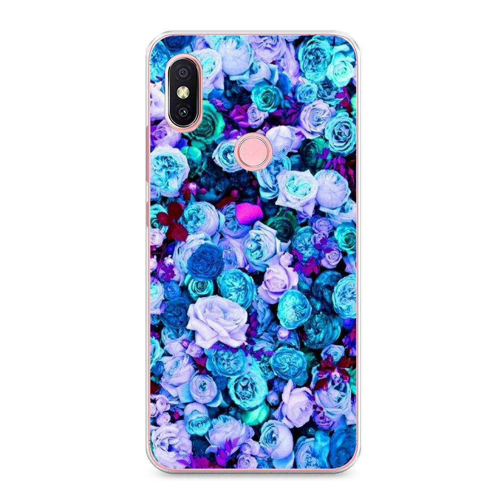 

Чехол на Xiaomi Redmi S2 (Redmi Y2) "Цветочный ковер", Фиолетовый, 33650-2