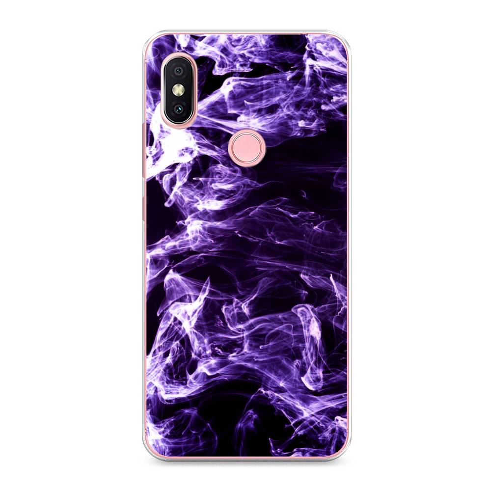 

Чехол на Xiaomi Redmi S2 (Redmi Y2) "Фиолетовый дым", Фиолетовый;белый;черный, 33650-3