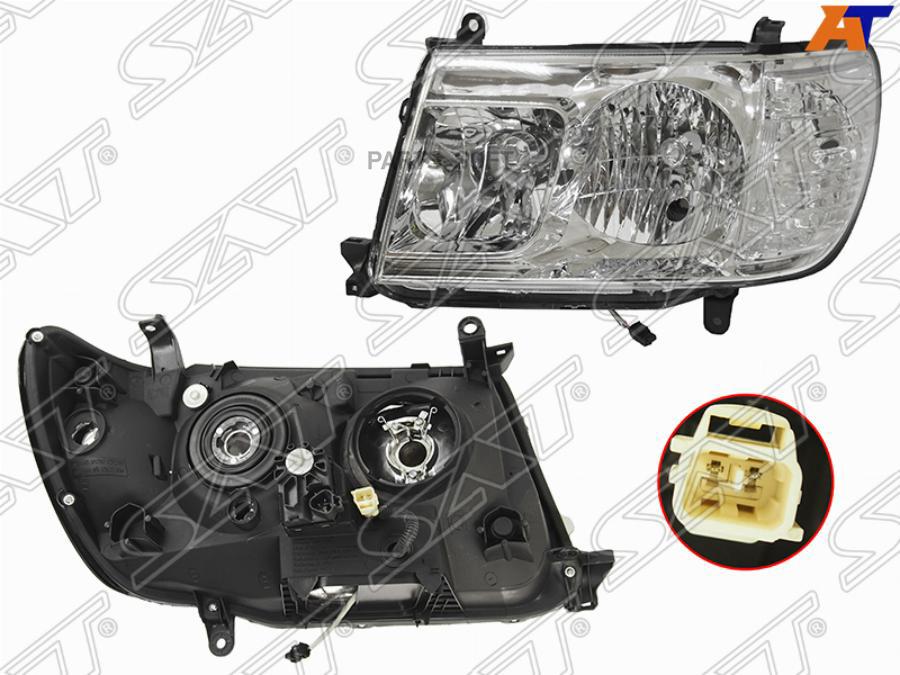 

SAT Фара TOYOTA LAND CRUISER 100 05-07 LH галоген с электрокорректором