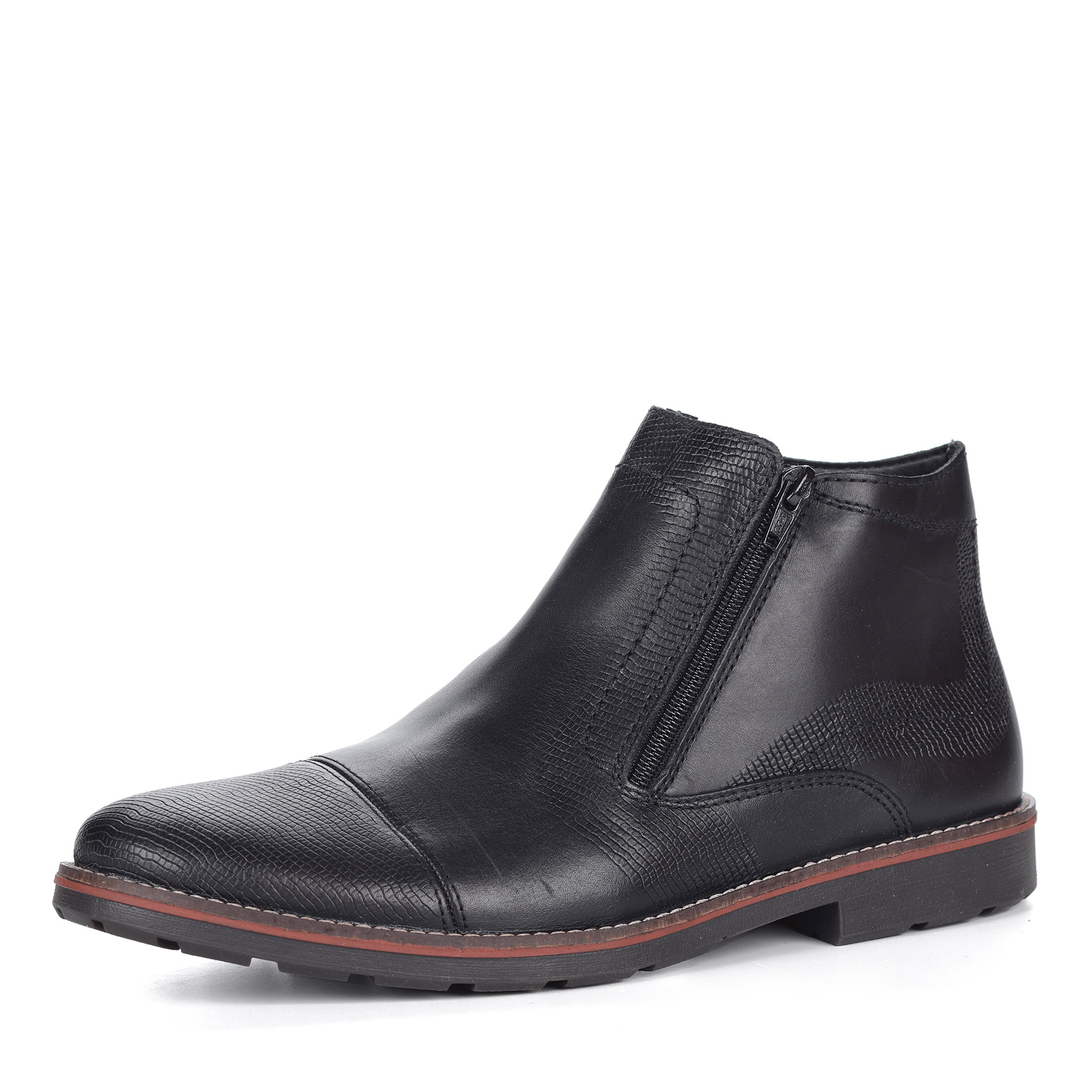 

Черные кожаные ботинки Rieker 35381-00 р.40, 35381-00