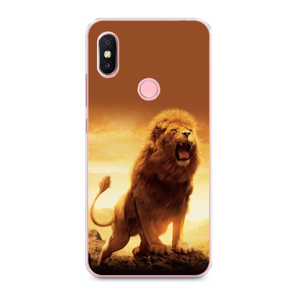 

Чехол на Xiaomi Redmi S2 (Redmi Y2) "Львиный рык", Коричневый;желтый;оранжевый, 33650-1