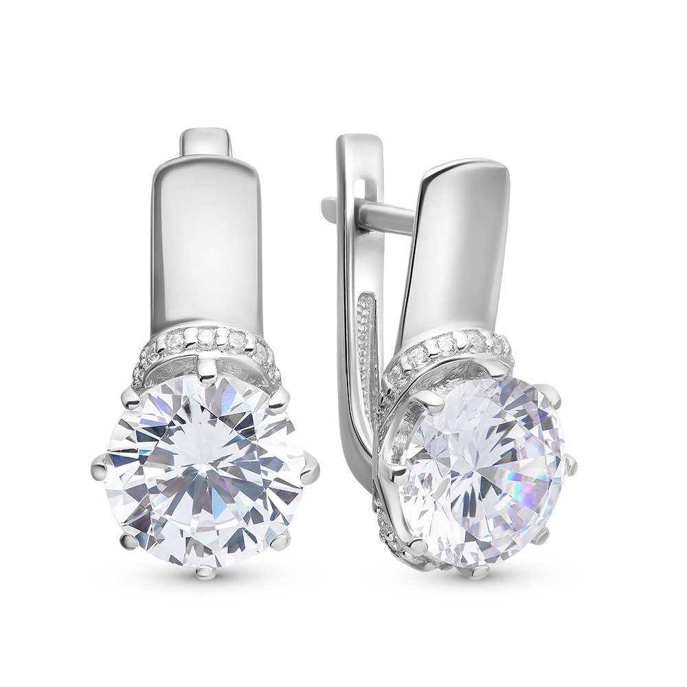 

Серьги из серебра с фианитом 585Gold 702006788, 702006788