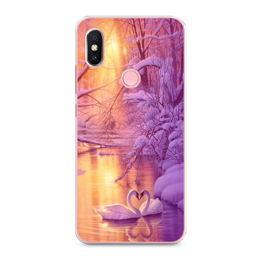 

Чехол на Xiaomi Redmi S2 (Redmi Y2) "Зима 1", Фиолетовый;желтый, 33650-2