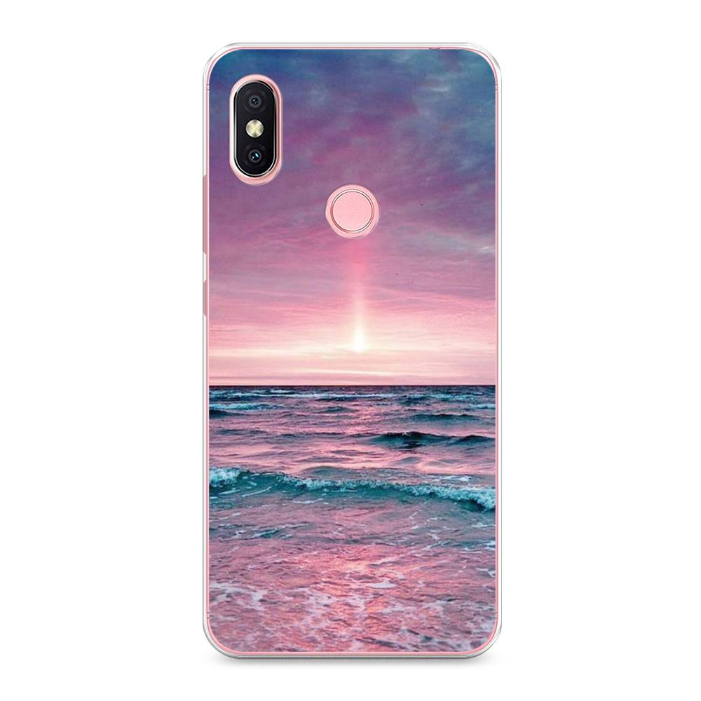 

Чехол на Xiaomi Redmi S2 (Redmi Y2) "Восход 3", Розовый;голубой, 33650-2