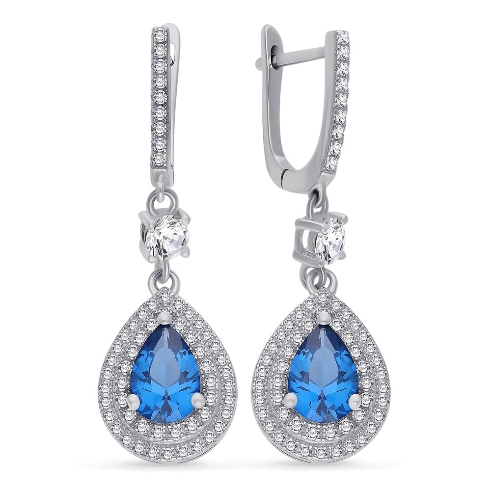 

Серьги из серебра с фианитом 585Gold 702006617, 702006617