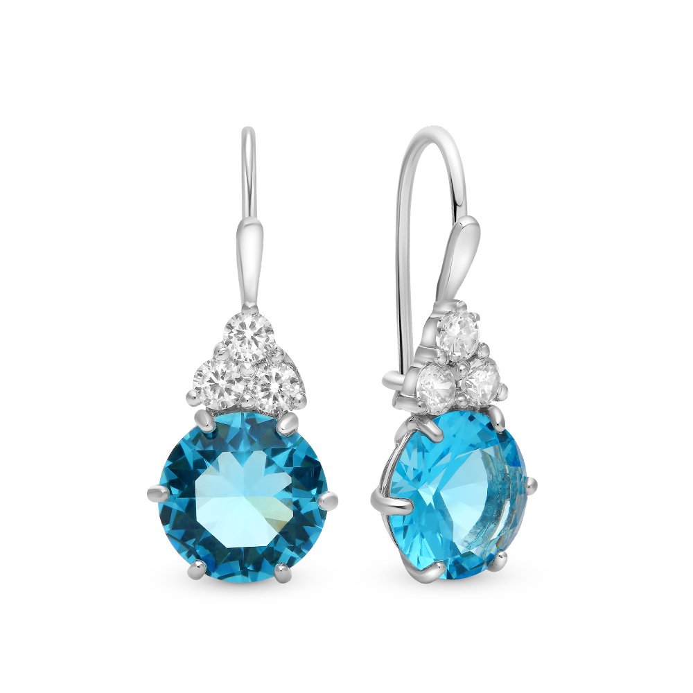 

Серьги из серебра с фианитом 585Gold 702007399, 702007399