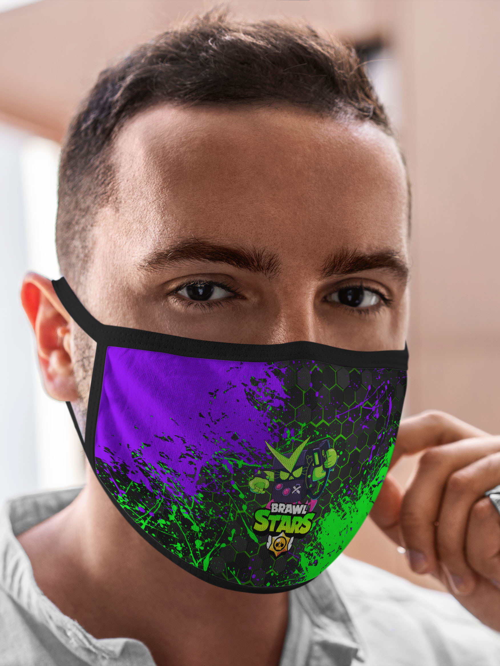 

Многоразовая маска унисекс Burnettie Brawl Stars Virus 8 Bit, Разноцветный, Brawl Stars Virus 8 Bit
