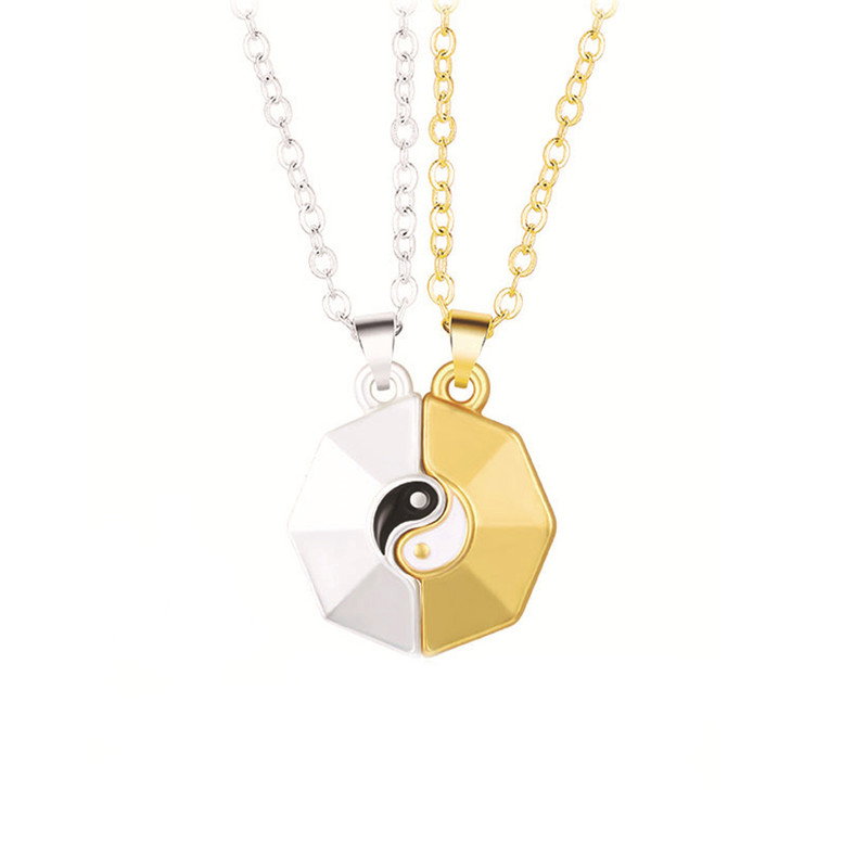 

Ожерелье из бижутерного сплава 65 см DESIGNER JEWERLY Инь Янь шестиграник, Инь Янь шестиграник