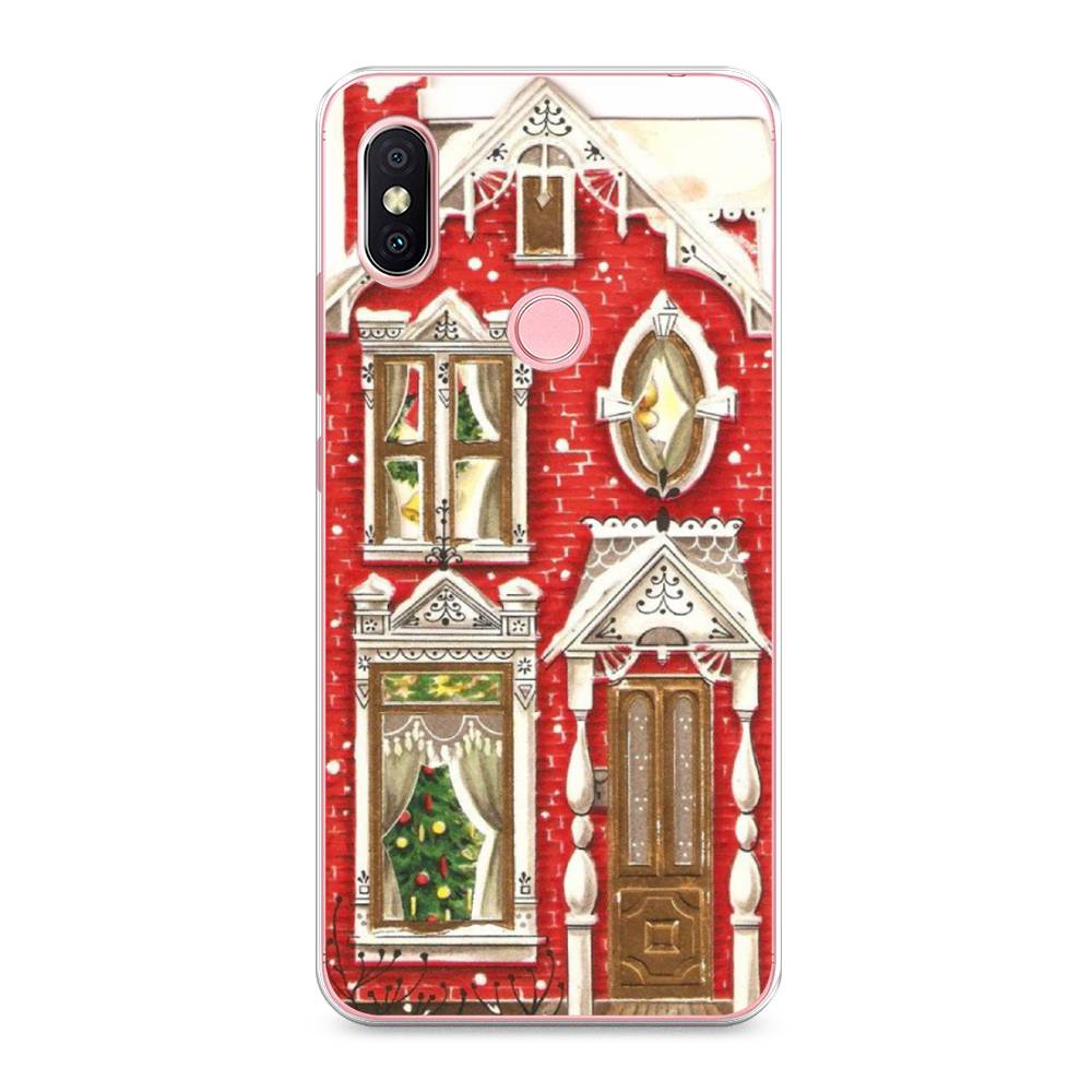 

Чехол на Xiaomi Redmi S2 (Redmi Y2) "Пряничный домик", Белый;красный;зеленый, 33650-5