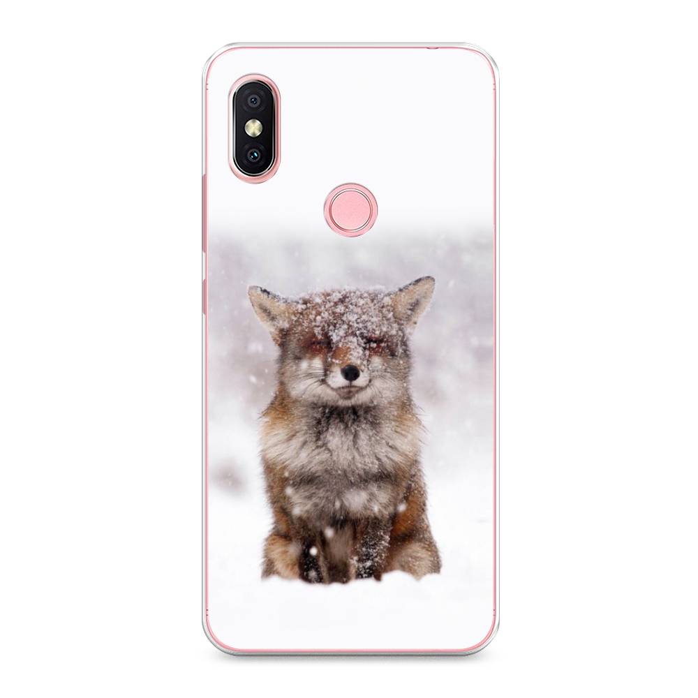 

Чехол на Xiaomi Redmi S2 (Redmi Y2) "Зимняя лиса", Белый;серый;коричневый, 33650-1