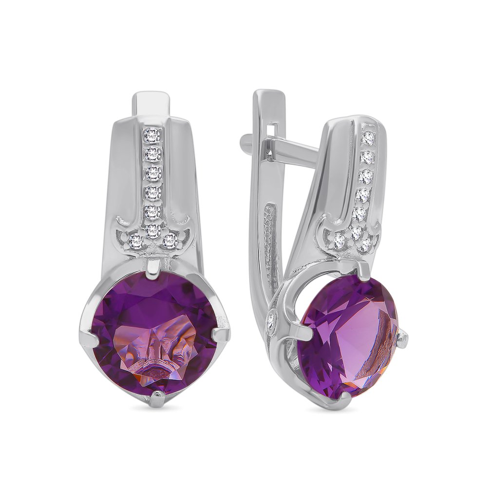 

Серьги из серебра с фианитом 585Gold 702007460, 702007460