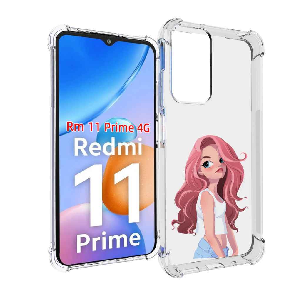 

Чехол MyPads Мультяшный-арт-девушки женский для Xiaomi Redmi 11 Prime 4G, Прозрачный, Tocco