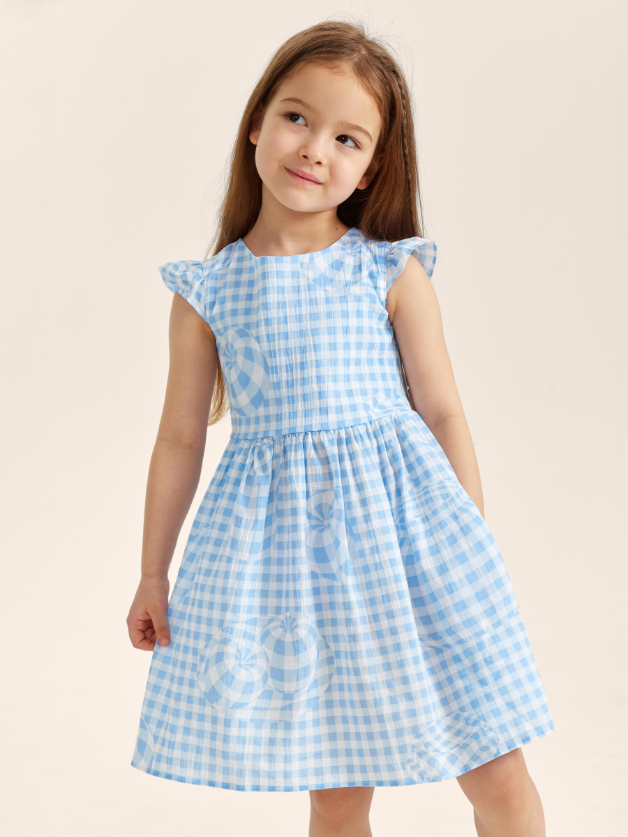 

Платье детское Happy Baby 88158, light-blue, 110, Голубой;белый, 88158