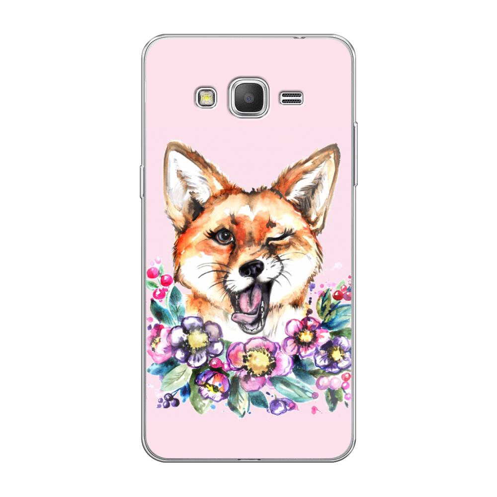 

Чехол Awog на Samsung Galaxy Grand Prime / Самсунг Grand Prime "Подмигивающая лиса", Оранжевый, 21950-10