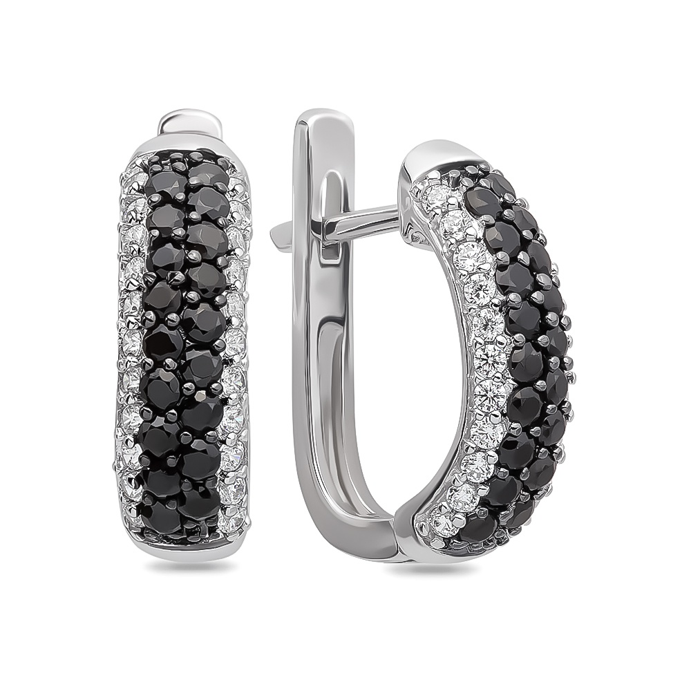 

Серьги из серебра с фианитом 585Gold 702006371, 702006371