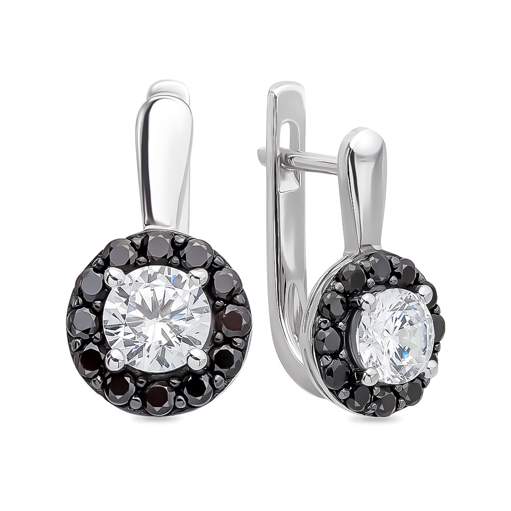 

Серьги из серебра с фианитом 585Gold 702006372, 702006372