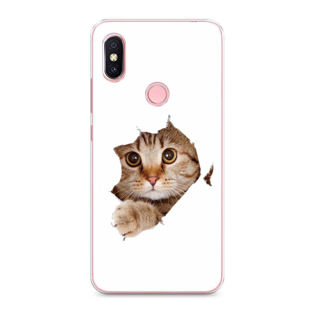

Чехол на Xiaomi Redmi S2 (Redmi Y2) "Кот и бумага", Белый;коричневый, 33650-1