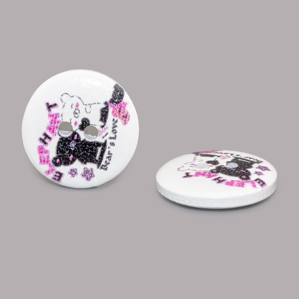 

Пуговица Фауна 28L (18мм) 2 прокола, дерево (Кошки 4), 100шт, 7712635