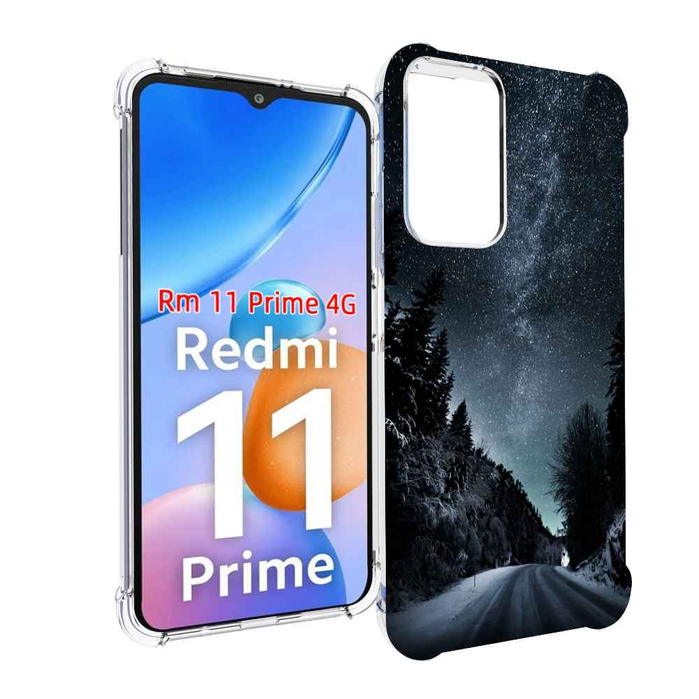 

Чехол MyPads Ночной-лес для Xiaomi Redmi 11 Prime 4G, Прозрачный, Tocco