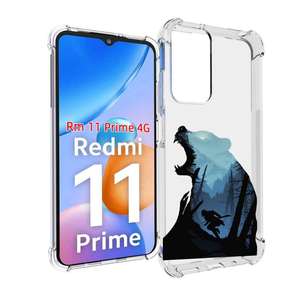 

Чехол MyPads Ночной-медведь для Xiaomi Redmi 11 Prime 4G, Прозрачный, Tocco