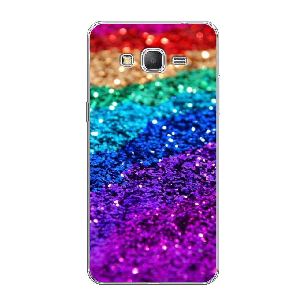 

Чехол Awog на Samsung Galaxy Grand Prime / Самсунг Grand Prime "Блестящая радуга рисунок", 21950-3
